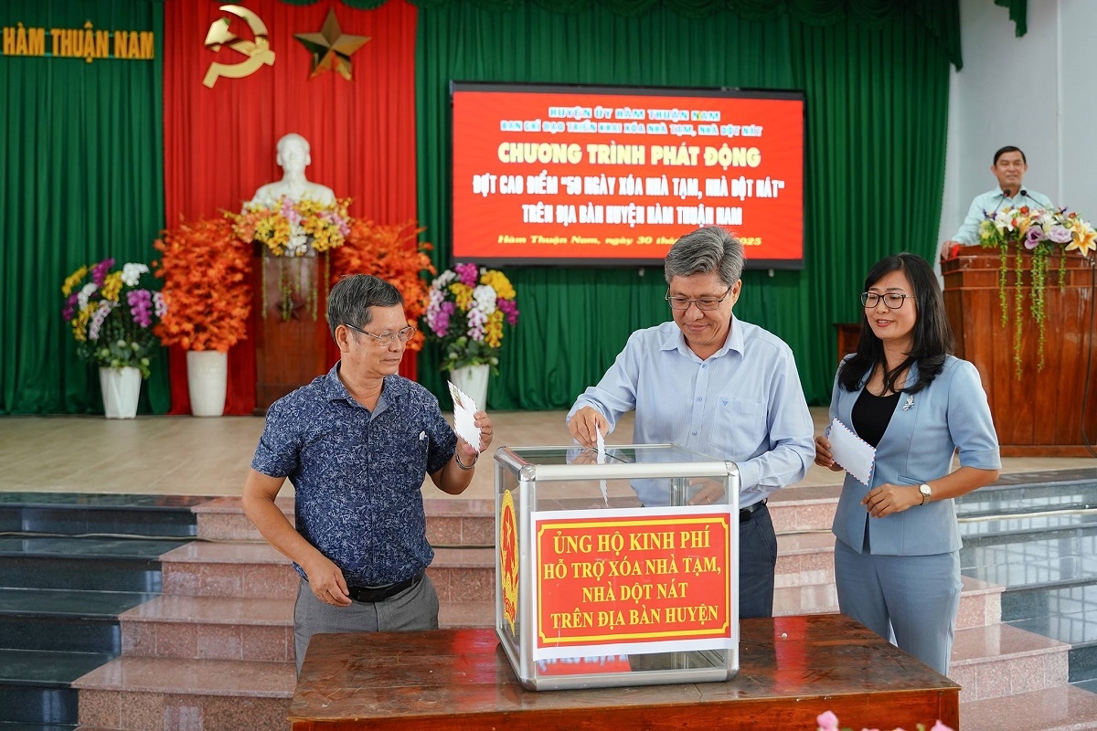 Đợt cao điểm “50 ngày xóa nhà tạm, nhà dột nát” ở Bình Thuận